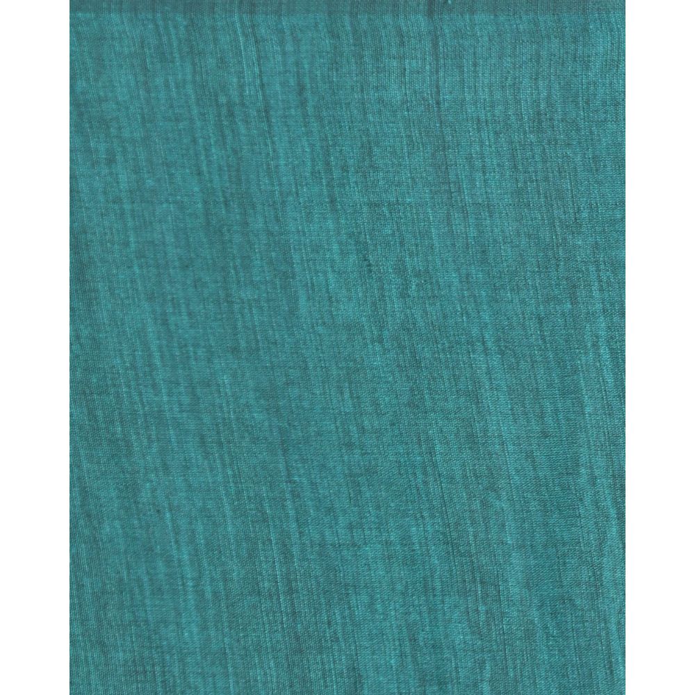 Women's Handspun Cotton Teal Handloom Saree