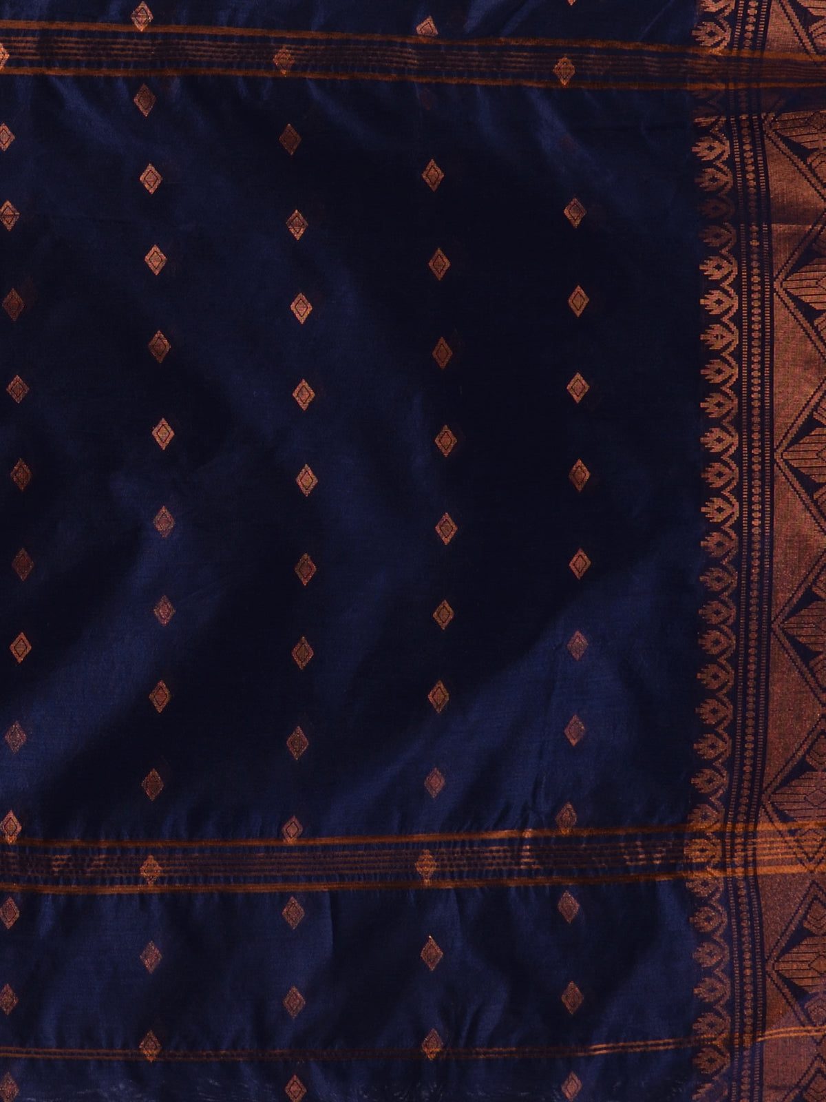 Women's Bengal Cotton Silk Handloom Saree Kohinoor Work With Blouse Piece