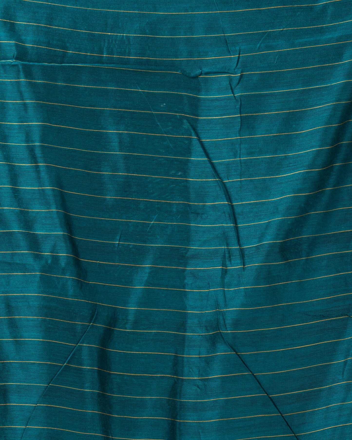 Women's Teal Cotton Blend Handloom Jamdani Saree