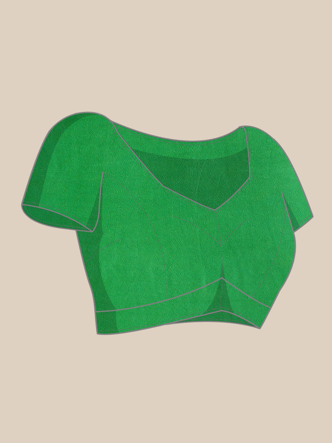 Women's Green Ombre Organza Saree