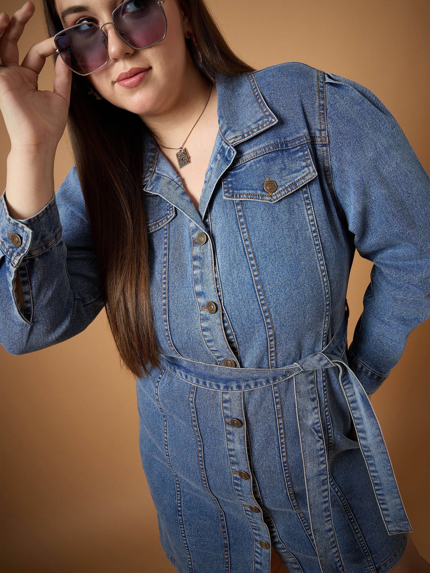 Women's Blue Denim Dress