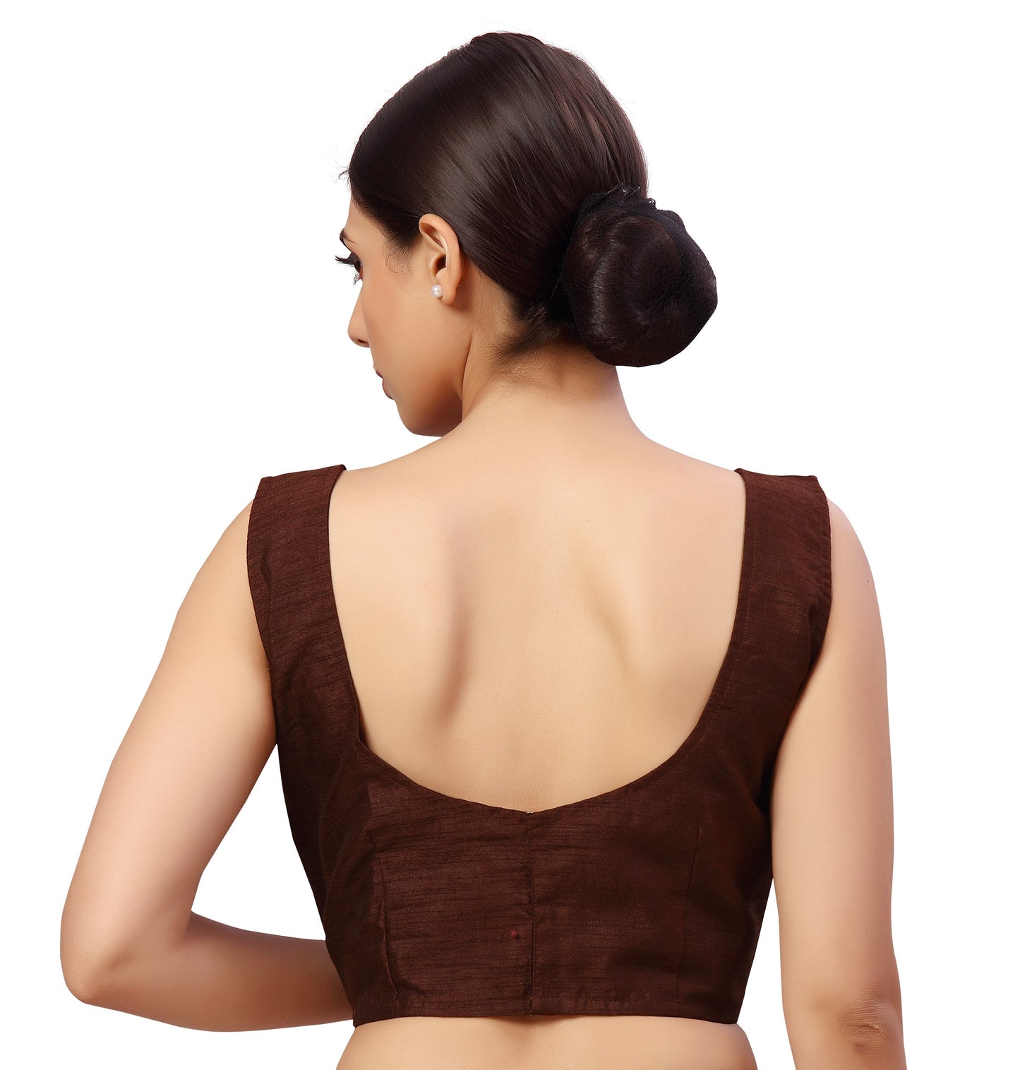 Women's Polyester Sleeveless Saree Blouse.