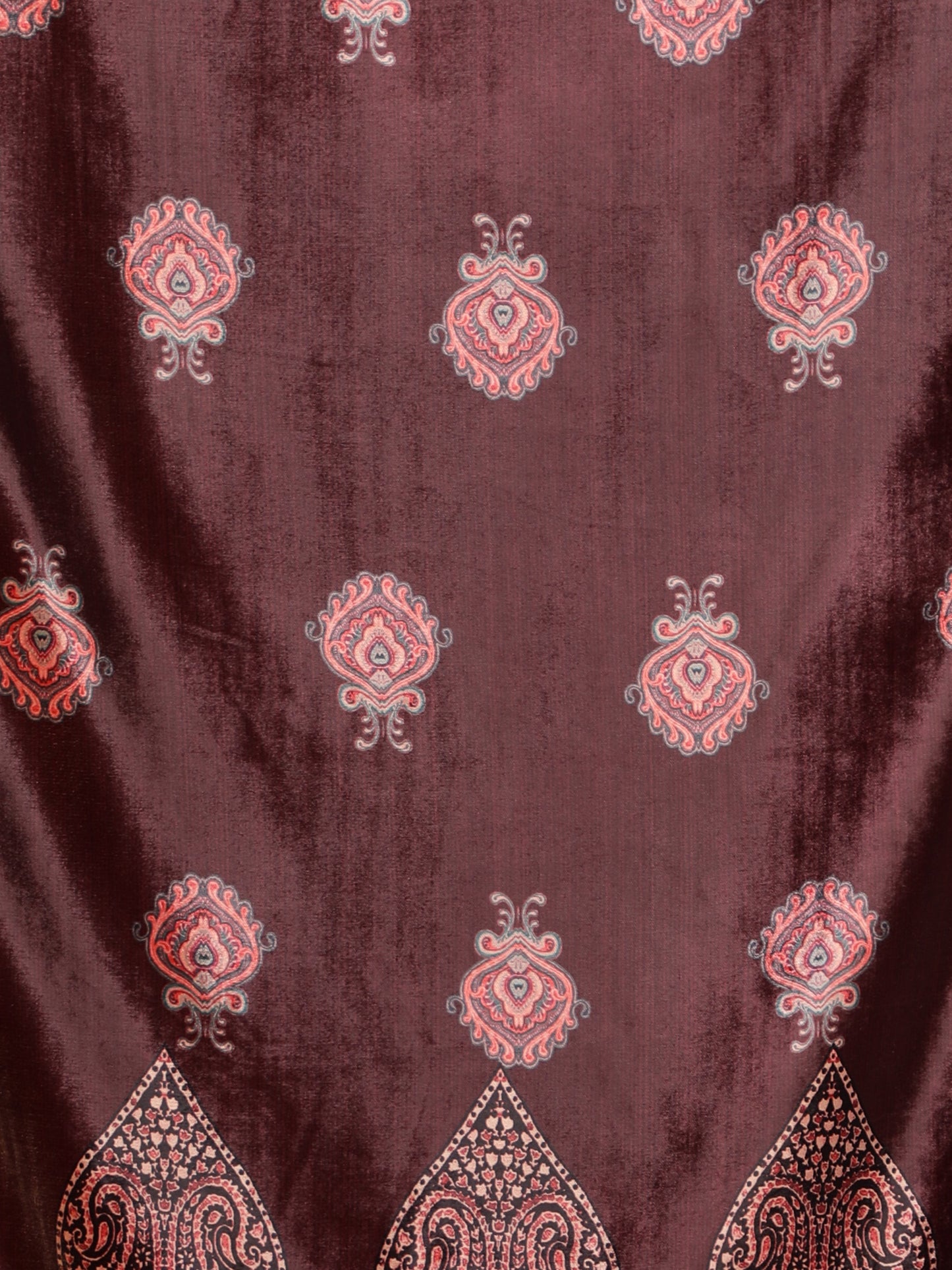 Women's Multicolored Polyster Velvet Digital Printed Dupatta