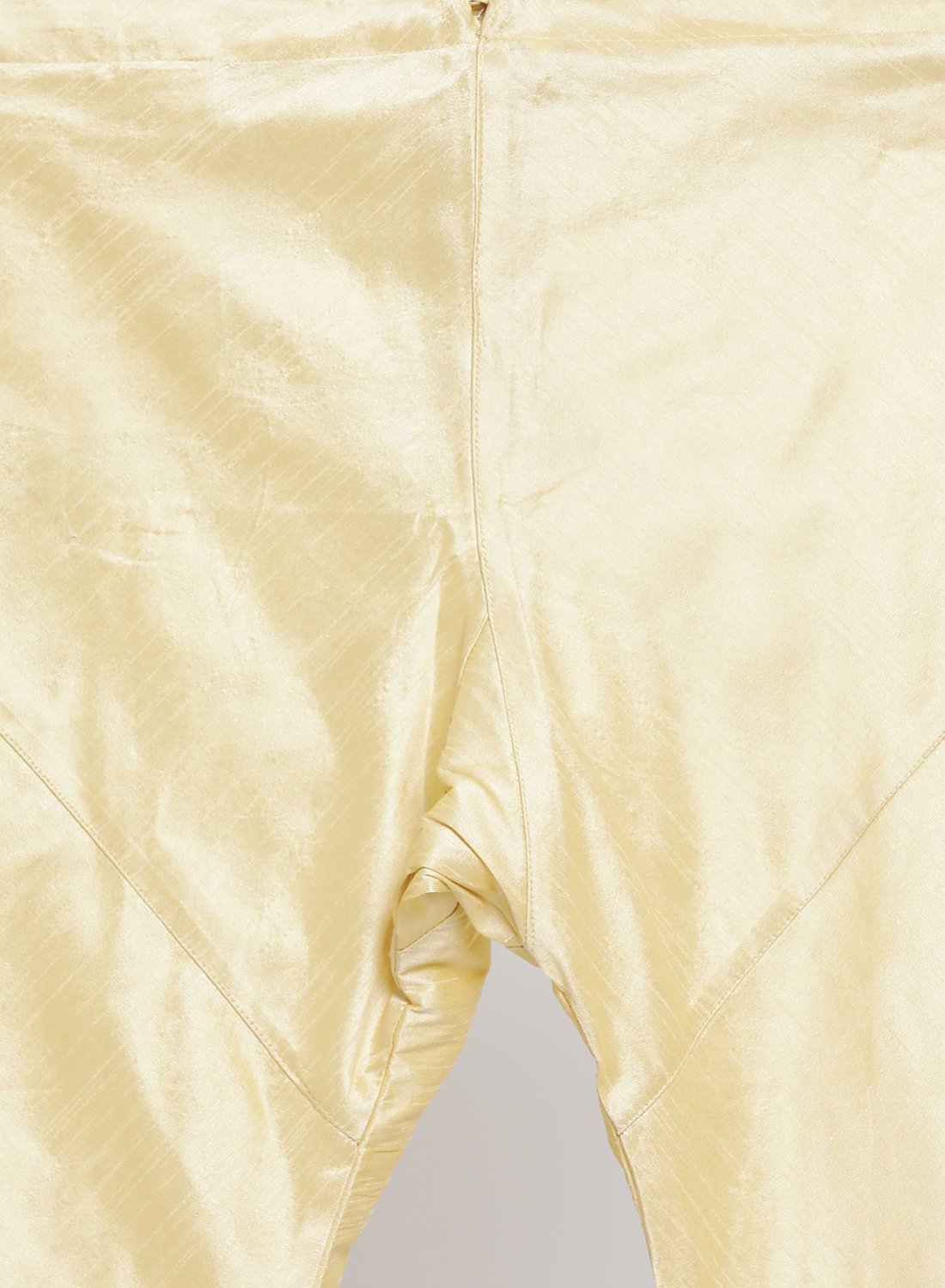 Men's Gold Cotton Silk Blend Kurta, Ethnic Jacket and Pyjama Set