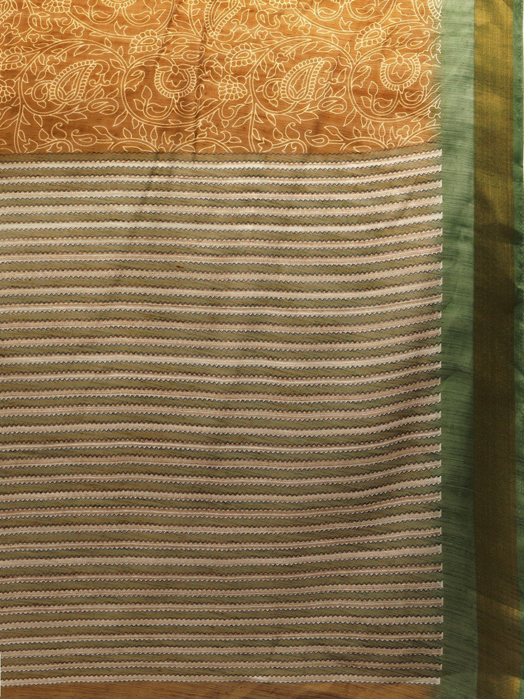 Women's Brown Art Silk Printed Saree