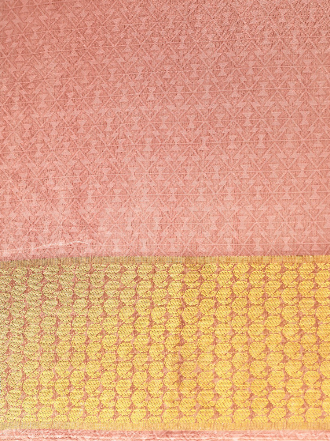 Women's Pink Art Silk Printed Saree