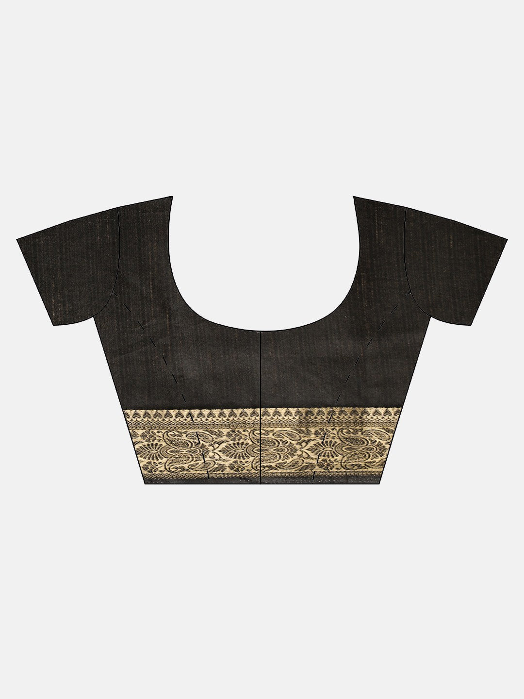 Women's Black Art Silk Printed Saree