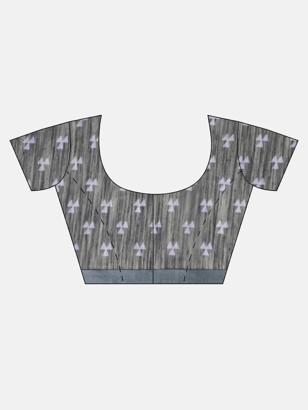 Women's Grey Art Silk Printed Saree