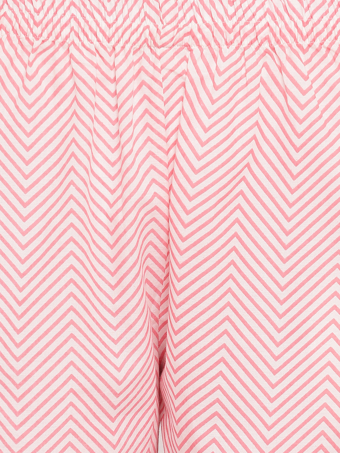 Women's Light Pink Cotton Kurta With Palazzo & Dupatta By Vbuyz (3