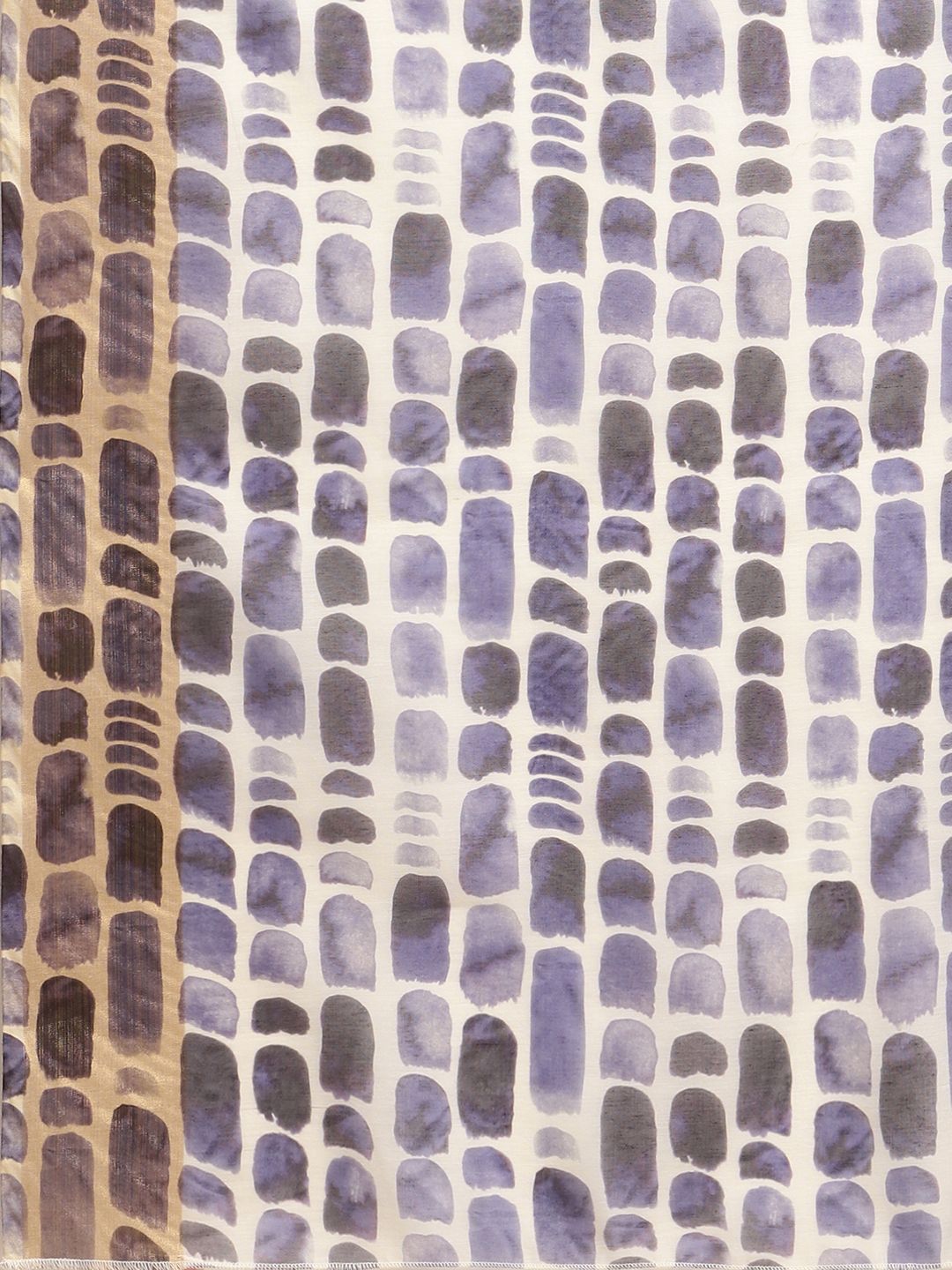 Women's Purple Chanderi Digital Print Saree