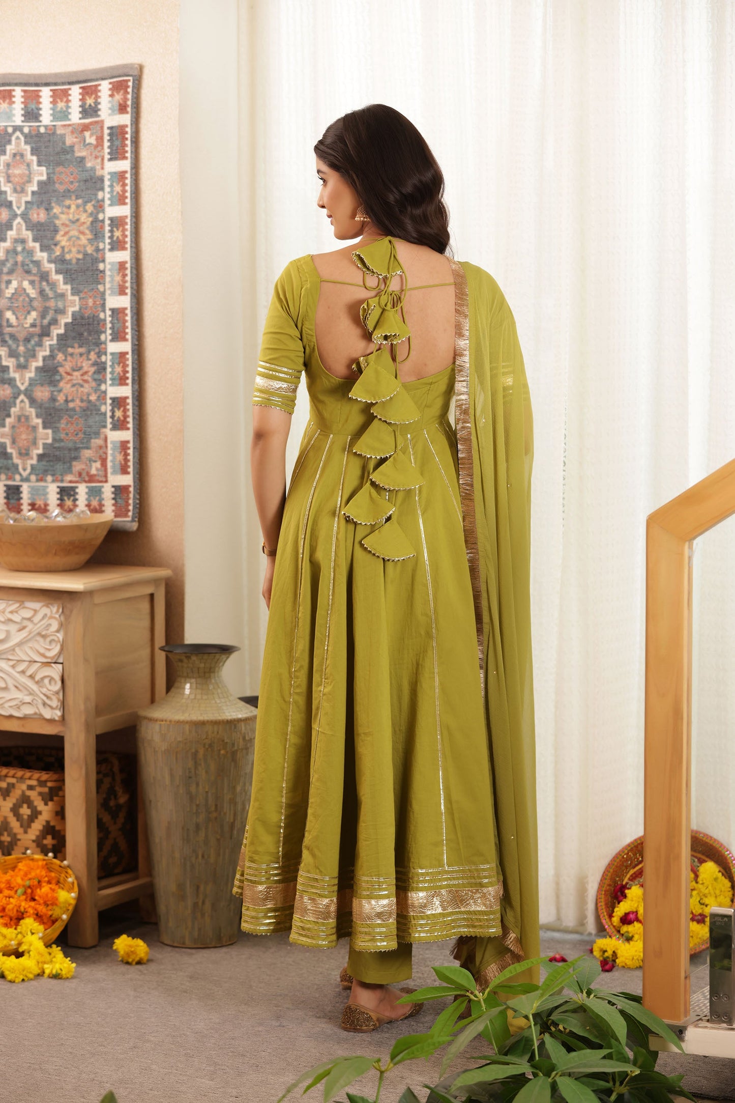 Women's Ramya Anarkali Cotton Suit Set