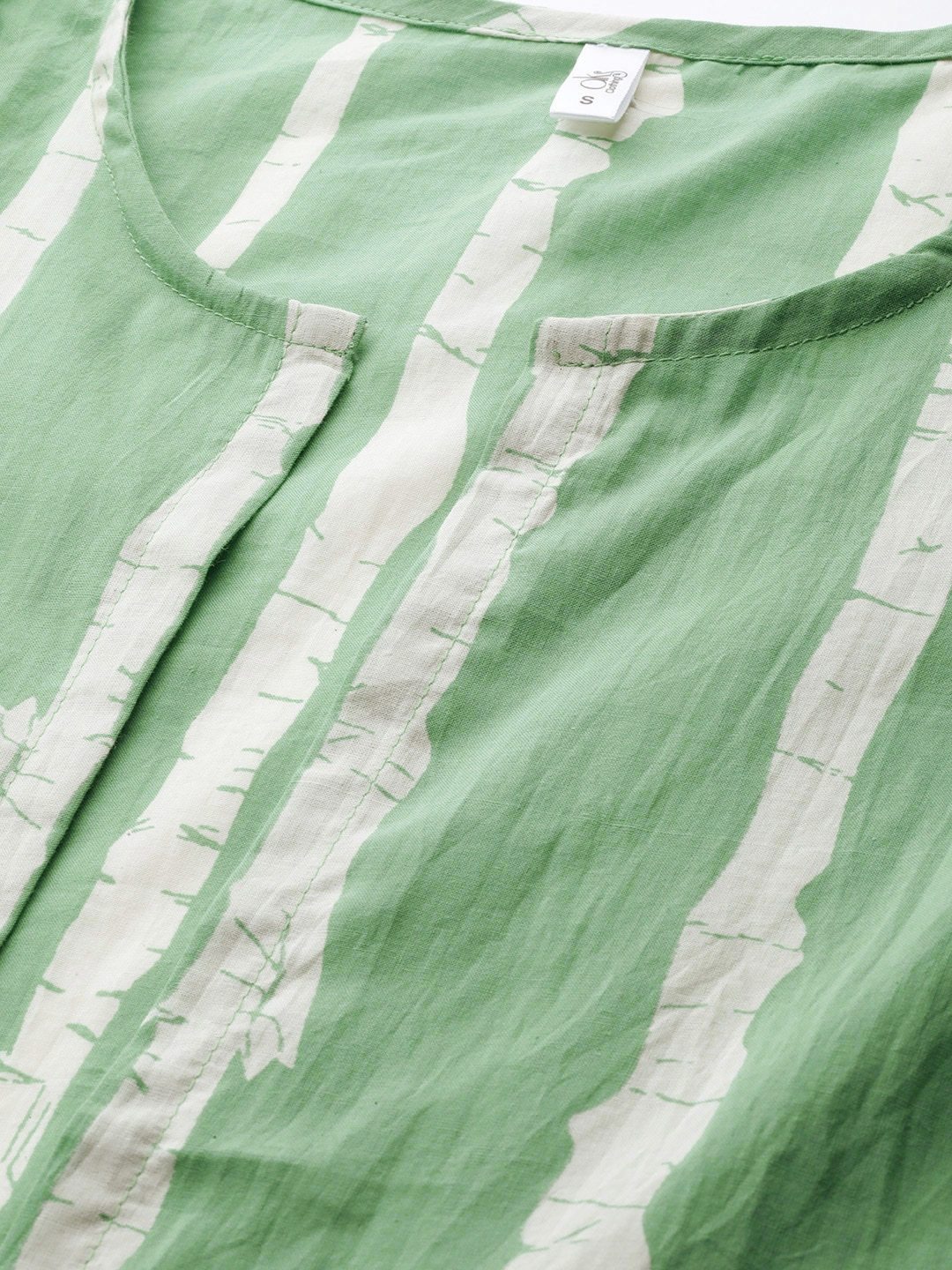 Women's  Green Solid A-Line Dress with Jacket