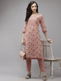 Women's Pink Floral Kurta Set