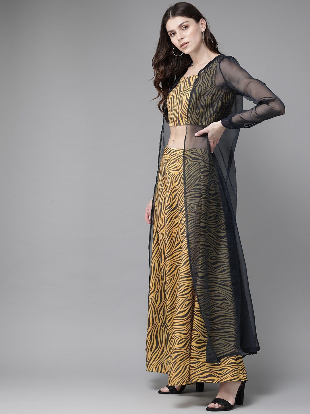 Women's Printed Top with Skirt