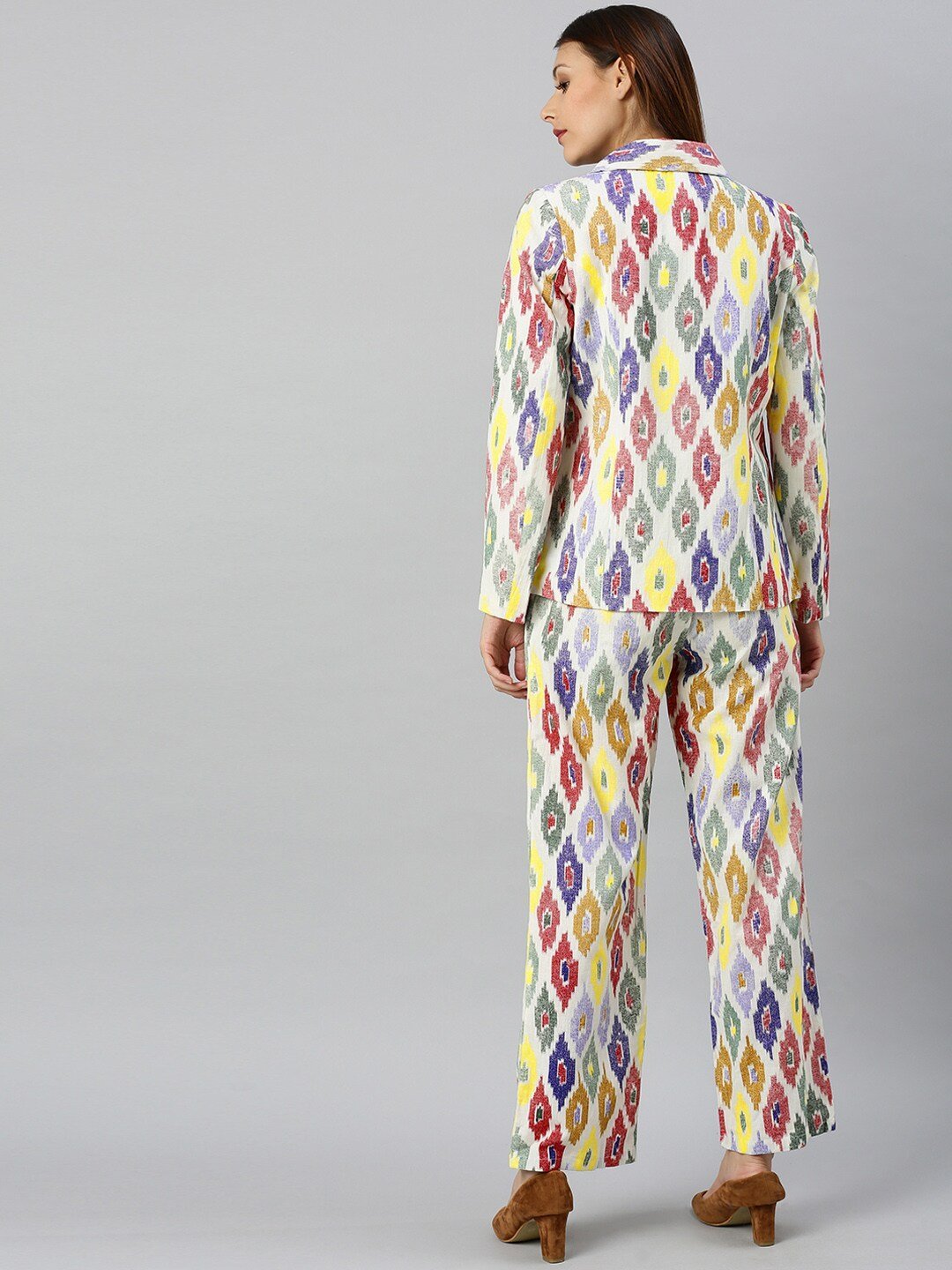 Women's Printed Coat with Trousers