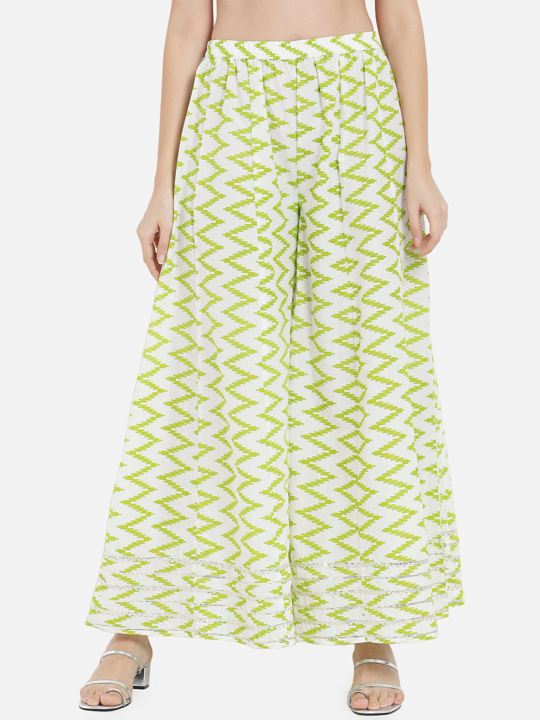 Women's Green Printed Straight Kurta set