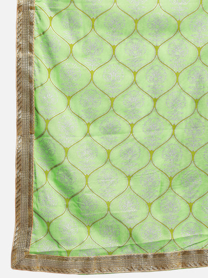 Women's Green Printed Straight Kurta set