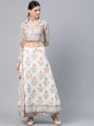 Women's Khari Print Shirt with Skirt