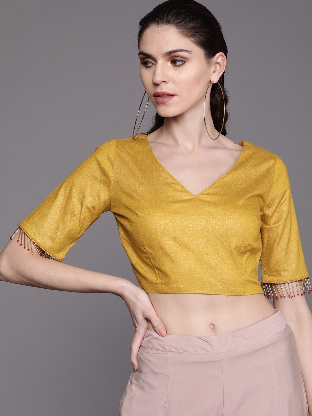 Women's Solid Saree Blouse