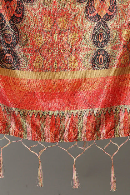 Women's Multicolored Polyster Velvet  Digital Printed Dupatta