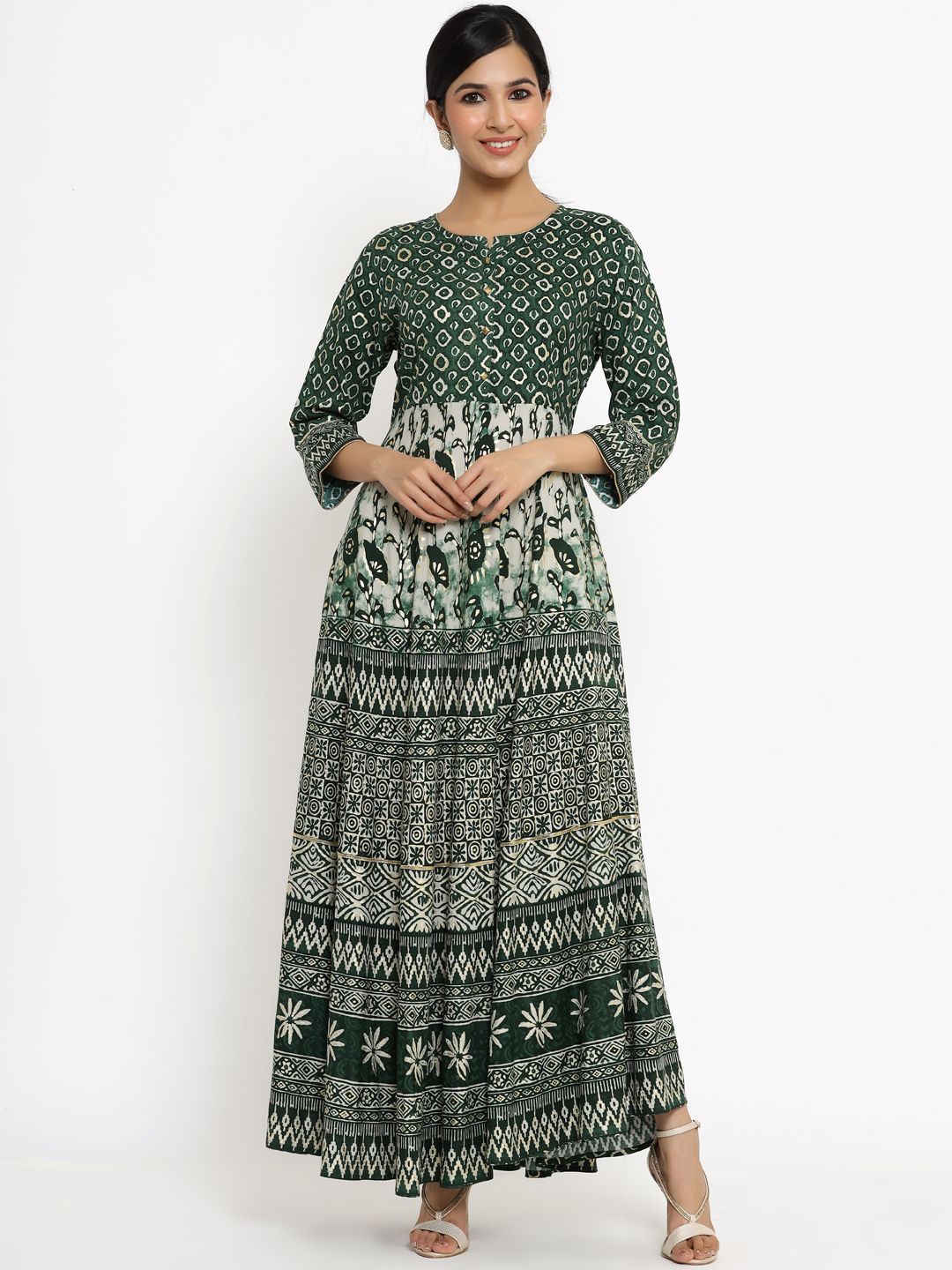 Women's Printed Flared Dress