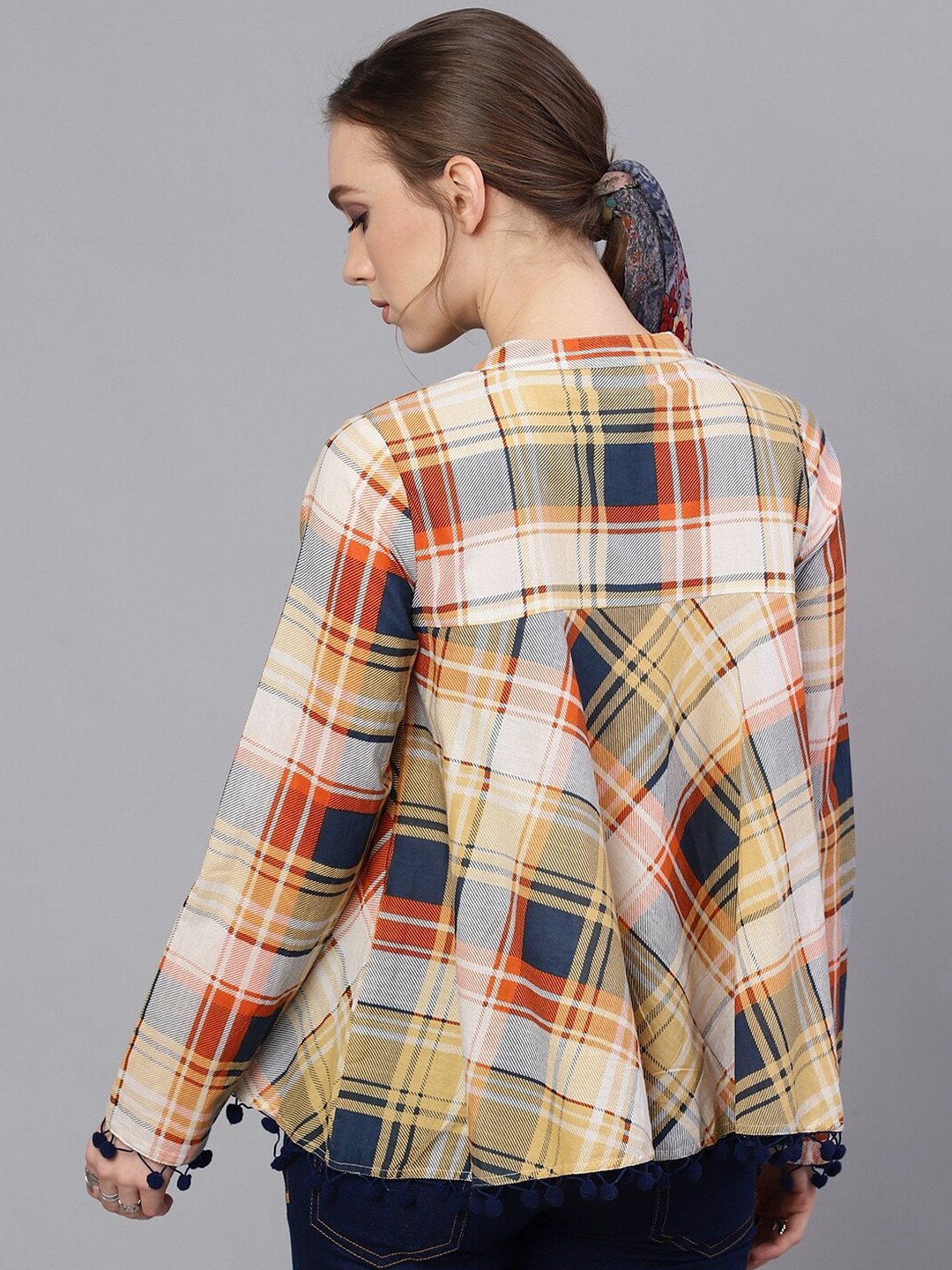 Women's Yellow Checked Tunic