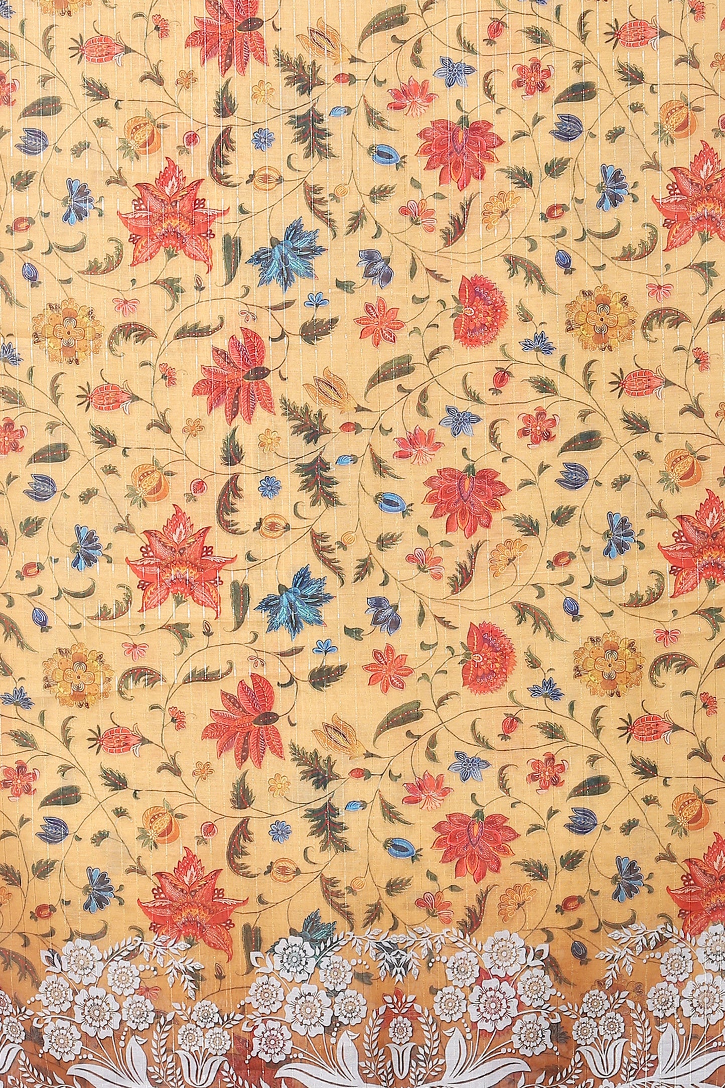 Women's Orange & Yellow Art Muslin Digital Printed Dupatta