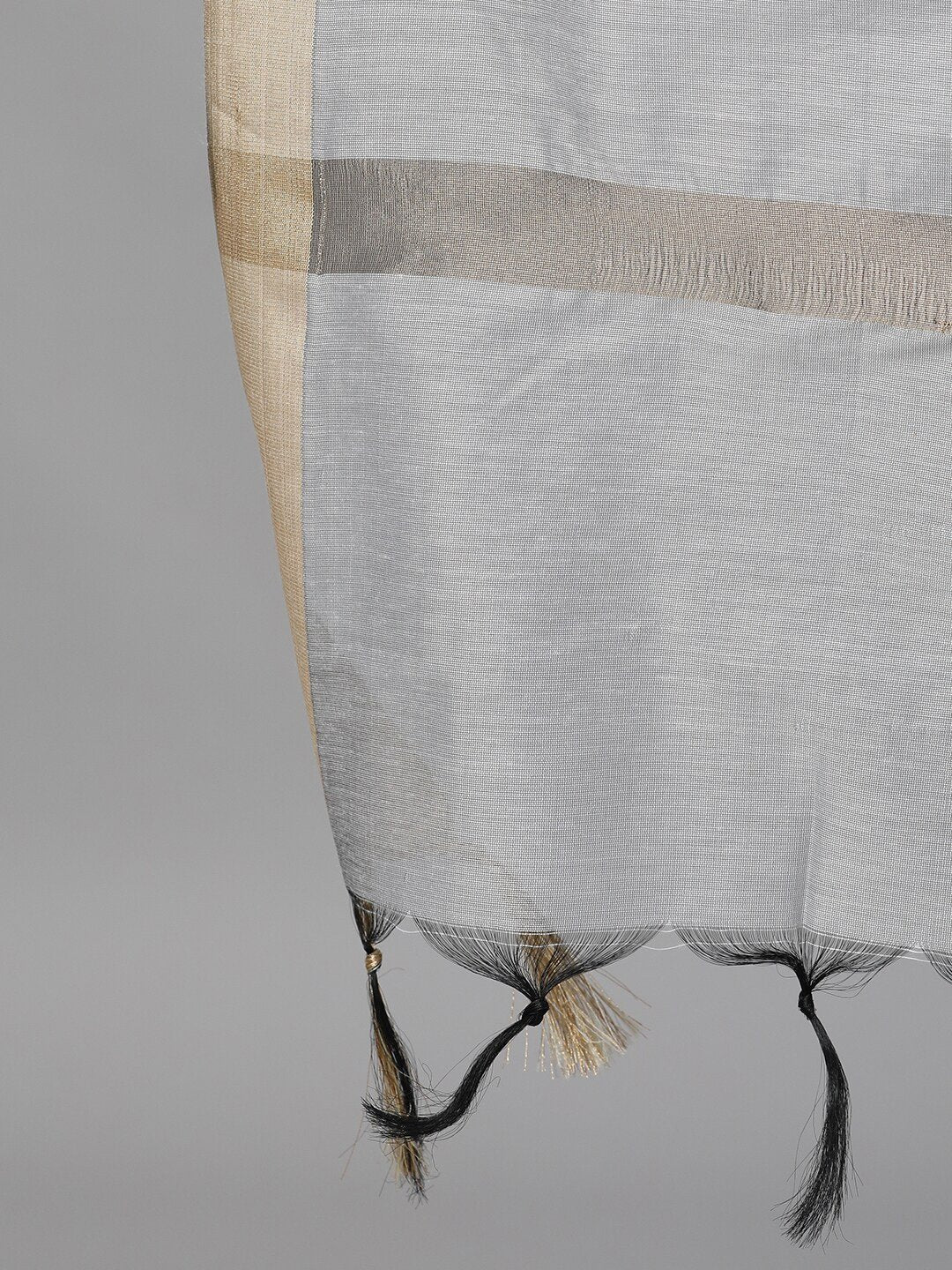 Women's  Grey Solid Kurta with Palazzos & Dupatta