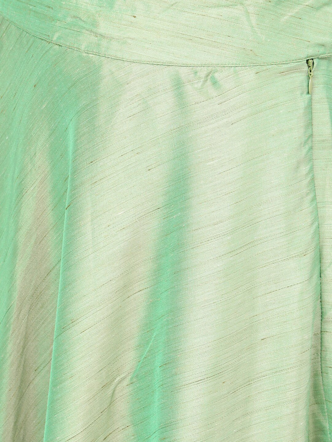 Women's Green Ready to Wear Lehenga with Cape Blous