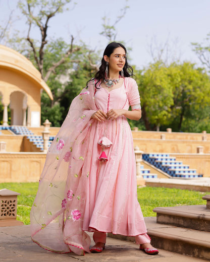 Women's Aaboli Handpainted Cotton Suit Set