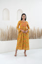 Womenâ€™s Mustard Printed Traditional Dress by Myshka-