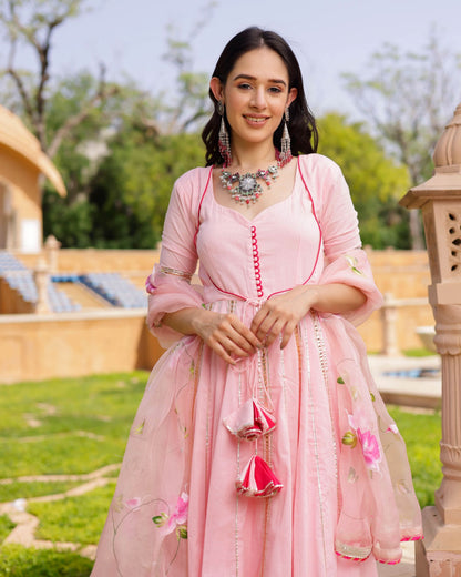 Women's Aaboli Handpainted Cotton Suit Set