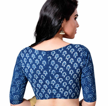 Women's Indigo Blue Blouse by Shringaa