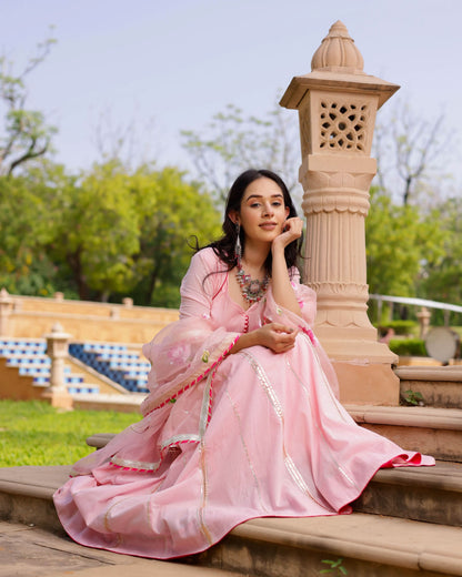 Women's Aaboli Handpainted Cotton Suit Set