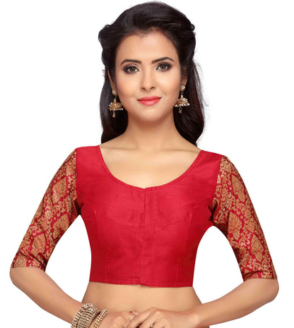 Women's Silk Saree Blouse by Shr