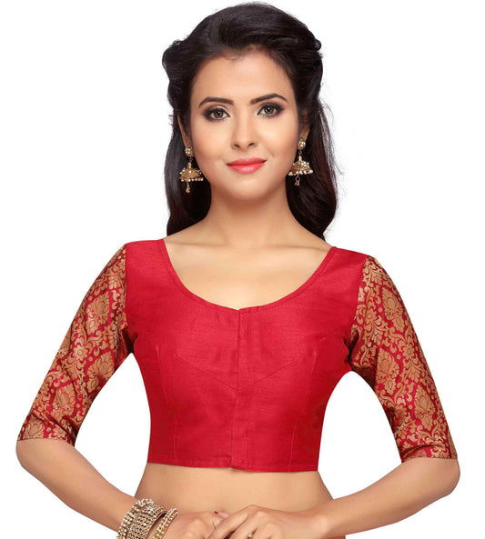 Women's Silk Saree Blouse by Shr