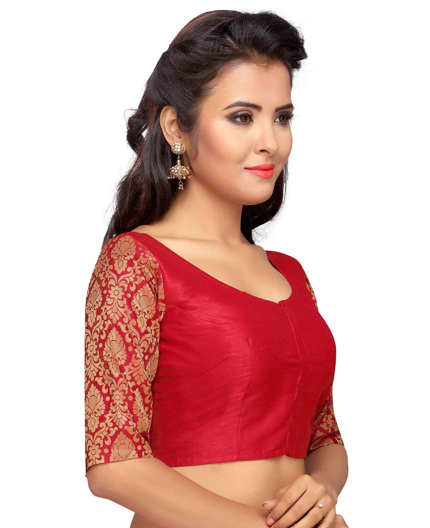 Women's Silk Saree Blouse by Shr