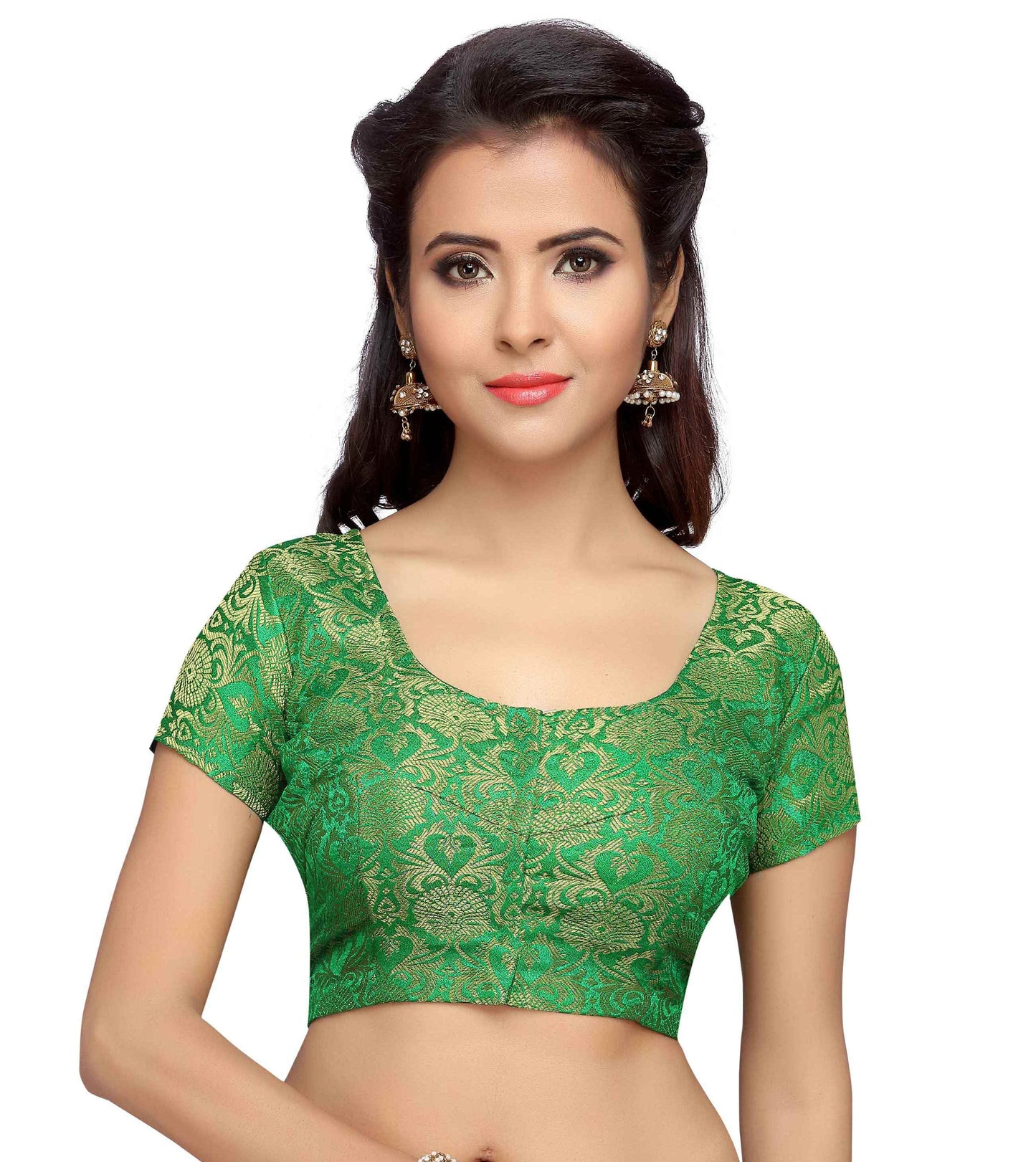 Women's Brocade Saree Blouse by Shr