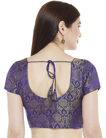 Women's Brocade Saree Blouse by Shr