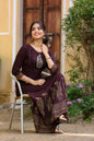 Women's Brown Printed Dress