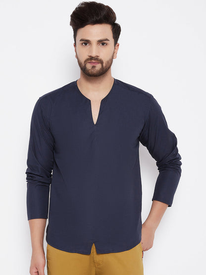 Men's Solid Cotton Kurta