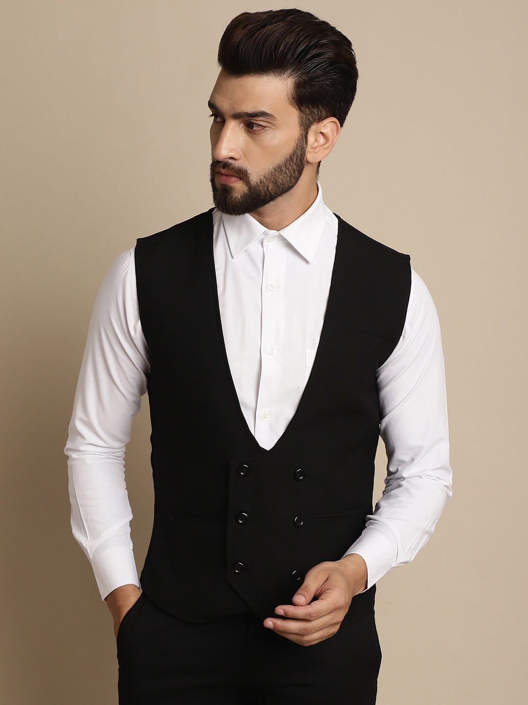 Men's Double Breast Waist Coat