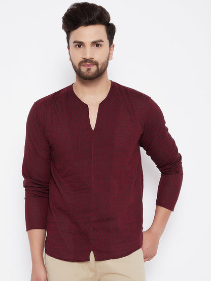Men's Solid Cotton Kurta
