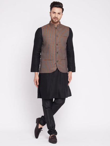Men's Nehru Jacket with welt pocket