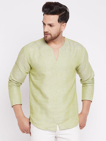 Men's Kurta with Slit Necklin
