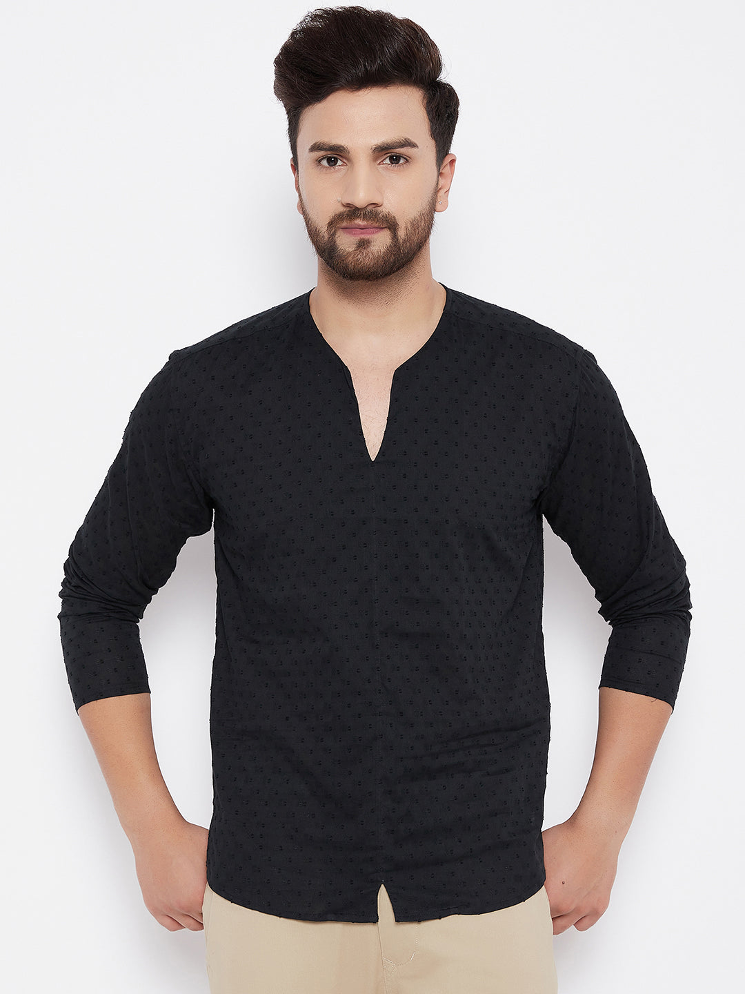 Men's Solid Cotton Kurta