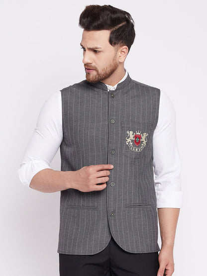 Men's Nehru Jacket With Welt Pocket