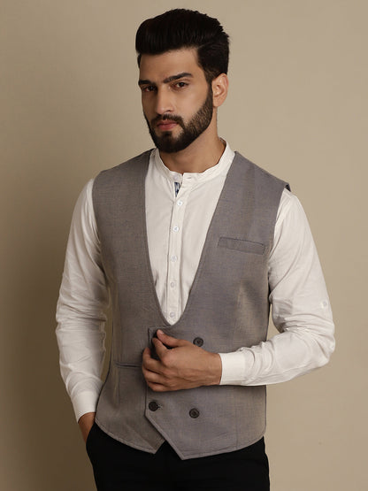 Men's Double Breast Waist Coat