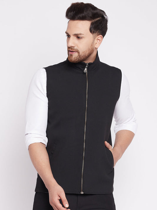 Men's Nehru Jacket With Welt Pocket