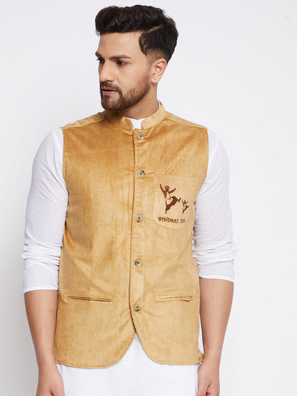 Men's Bindaas Jiyo Woven Design Jacket